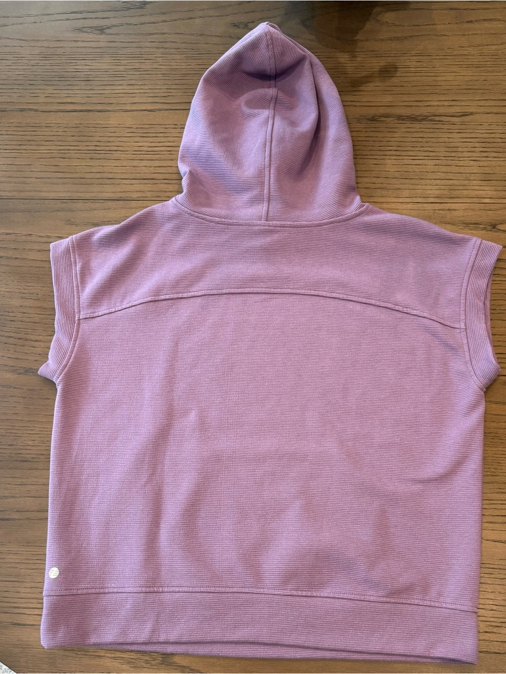 Zella sleeveless Hooded Sweatshirt in Dusty Lilac - Picture 3 of 3